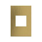 Legrand Adorne AWC1G2BSB4 Brushed Satin Brass One-Gang Screwless Wall Plate