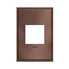 Legrand Adorne AWC1G2MAC4 Matte Antique Copper One-Gang Screwless Wall Plate