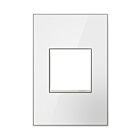 Legrand Adorne AWM1G2MWW4 Mirror White-on-White One-Gang Screwless Wall Plate