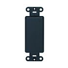 Leviton 80414-e Black Blank Wallplate