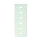 Leviton 80736-w White Switch Wallplate 6 Gangs