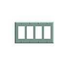 Leviton pj264-t Light Almond Decorator Wallplate 4 Gangs