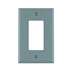 Leviton pj26-gy Grey Wallplate 1 Gangs