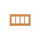 Leviton rewp4-tc Toasted Coconut Screwless Wallplate