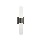 Livex Lighting 10102-46 Aero 2-Lights 120W Black Chrome Bath Vanity Light