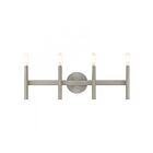 Livex Lighting 10344-91 Copenhagen 4-Lights 240W Brushed Nickel Bath Vanity Light
