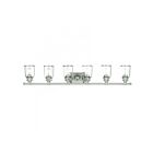 Livex Lighting 10516-91 Lawrenceville 6-Lights 600W Brushed Nickel Bath Vanity Light