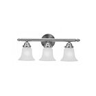 Livex Lighting 1063-91 Neptune 3-Lights 300W Brushed Nickel Bath Vanity Light