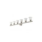 Livex Lighting 1066-91 Neptune 6-Lights 600W Brushed Nickel Bath Vanity Light