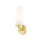 Livex Lighting Aero 15071-12 60W 1-Light Satin Brass Wall Sconce