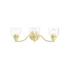 Livex Lighting 15133-12 Montgomery 3-Lights 300W Satin Brass Bath Vanity Light