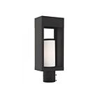 Livex Lighting Bleecker 20984-04 1-Light 60W Black Outdoor Post Top Lantern