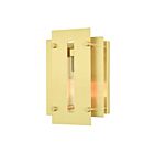 Livex Lighting 21771-12 Utrecht 1-light 100W Satin Brass Outdoor Wall Lantern