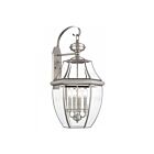 Livex Lighting Monterey 2356-91 4-Lights 240W Brushed Nickel Wall Lantern