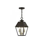 Livex Lighting 27217-07 Wentworth 2-Lights 120W Bronze with Antique Brass Finish Cluster Outdoor Pendant Light