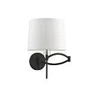 Livex Lighting Swing 40044-04 60W 1-Light Black with Brushed Nickel Accent Wall Sconce
