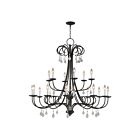 Livex Lighting 40870-92 Daphne 18-Lights 720W English Bronze Chandelier