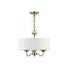 Livex Lighting 41773-01 Edinburgh 3-Lights 180W Antique Brass Chandelier