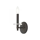 Livex Lighting Bennington 42701-07 60W 1-Light Bronze Wall Sconce