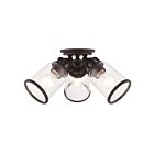 Livex Lighting Lawrenceville 45503-07 3-Lights 120W Bronze Semi Flush Mount