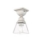 Livex Lighting Mission 45562-91 1-Lights 60W Brushed Nickel Flush Mount