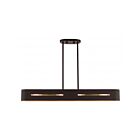 Livex Lighting 45767-07 Ravena 4-Lights 240W Bronze with Antique Brass Accents Chandelier