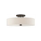 Livex Lighting Monroe 45848-92 6-Lights 360W English Bronze Semi Flush Mount