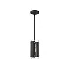 Livex Lighting 45991-04 Barcelona 1-Light 100W Black with Brushed Nickel Accents Pendant