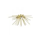 Livex Lighting Tribeca 46170-33 4-Lights 160W Soft Gold with Polished Brass Accents Flush Mount