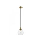 Livex Lighting 46501-01 Catania 1-Light 60W Antique Brass Pendant