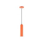 Livex Lighting 46751-77 Ardmore 1-Light 60W Shiny Orange with Polished Chrome Accents Pendant