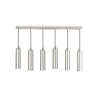 Livex Lighting 46757-91 Ardmore 6-Lights 360W Brushed Nickel with Polished Chrome Accents Pendant