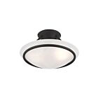 Livex Lighting Newburgh 4823-04 2-Lights 120W Black Semi Flush Mount