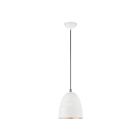 Livex Lighting 49108-03 Arlington 1-Light 60W White with Brushed Nickel Accents Pendant