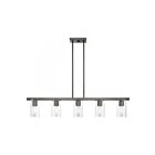 Livex Lighting 49275-46 Clarion 5-Lights 300W Black Chrome Chandelier