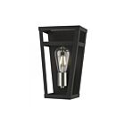 Livex Lighting Schofield 49567-04 40W 1-Light Black with Brushed Nickel Accents Wall Sconce