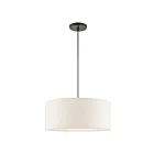 Livex Lighting 49802-92 Blossom 3-Lights 180W English Bronze Pendant