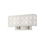 Livex Lighting Calinda 49877-91 80W 2-Lights Brushed Nickel Wall Sconce