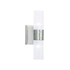 Livex Lighting 50692-91 Midtown 2-Lights 120W Brushed Nickel Bath Vanity Light
