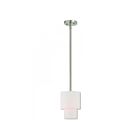 Livex Lighting 51040-91 MERIDIAN 1-Light 40W Brushed Nickel Pendant