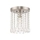 Livex Lighting Elizabeth 51066-91 1-Lights 60W Brushed Nickel Flush Mount
