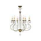 Livex Lighting 51906-36 Isabella 6-Lights 360W Hand Applied European Bronze Chandelier