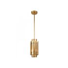 Livex Lighting 52040-08 Greenwich 1-Light 100W Natural Brass Pendant