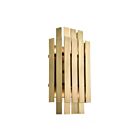 Livex Lighting Greenwich 52041-08 120W 2-Lights Natural Brass Wall Sconce