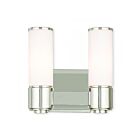 Livex Lighting 52102-35 Weston 2-Lights 120W Polished Nickel Bath Vanity Light