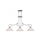 Livex Lighting 6108-91 Coronado 3-Lights 300W Brushed Nickel Chandelier