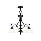 Livex Lighting Coronado 6133-07 3-Lights 300W Bronze Convertible Semi Flush Mount or Chandelier