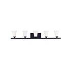 Livex Lighting 6485-04 Ridgedale 5-Lights 500W Black Bath Vanity Light
