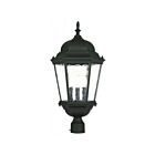 Livex Lighting Hamilton 75474-14 3-Lights 180W Textured Black Outdoor Post Top Lantern