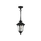 Livex Lighting 7849-14 Oxford 1-Light 100W Textured Black Outdoor Pendant Light